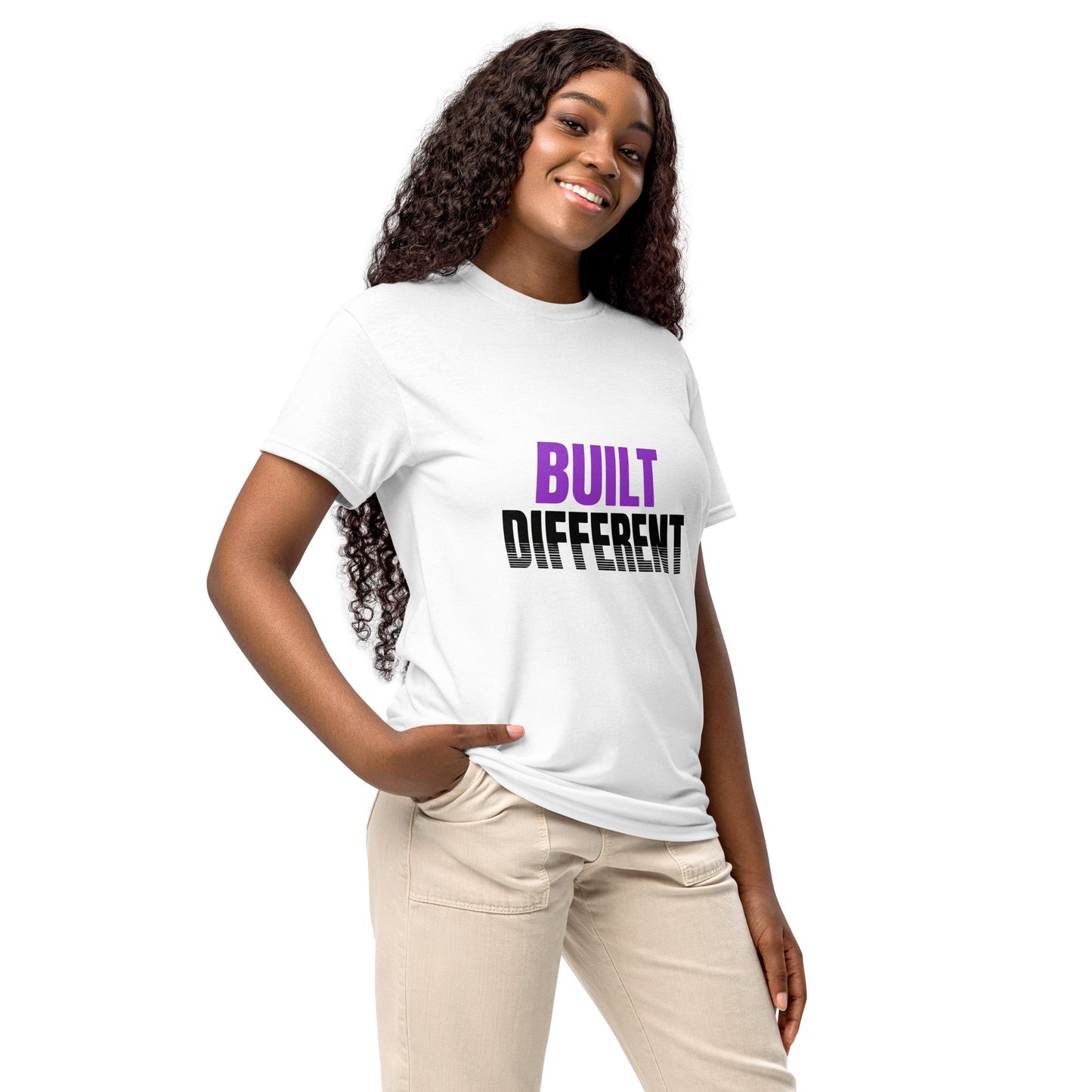 Built Different – White Premium Tee - TruthForge Apparel