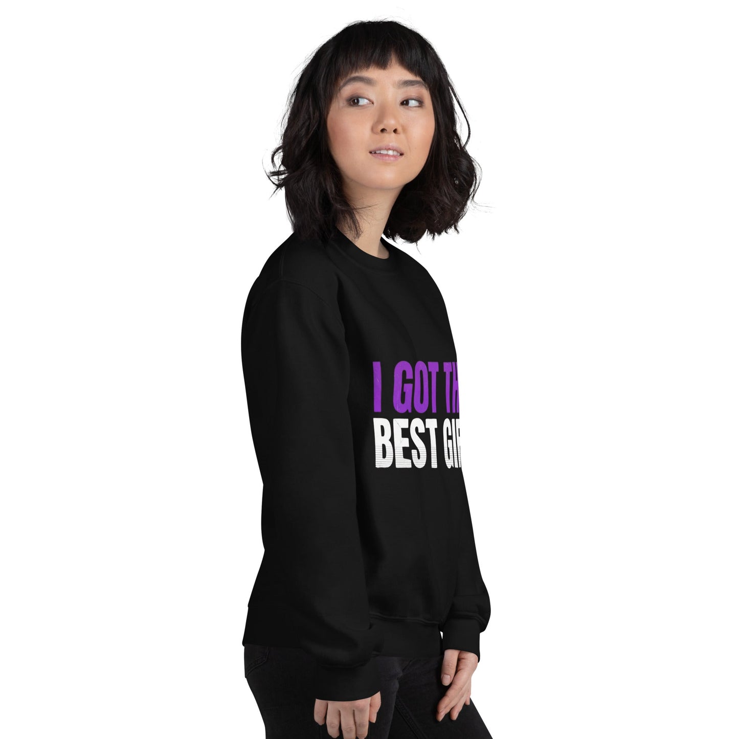 I GOT THE BEST GIFT — Unisex Classic Sweatshirt (Black) - Truth Forge Apparel