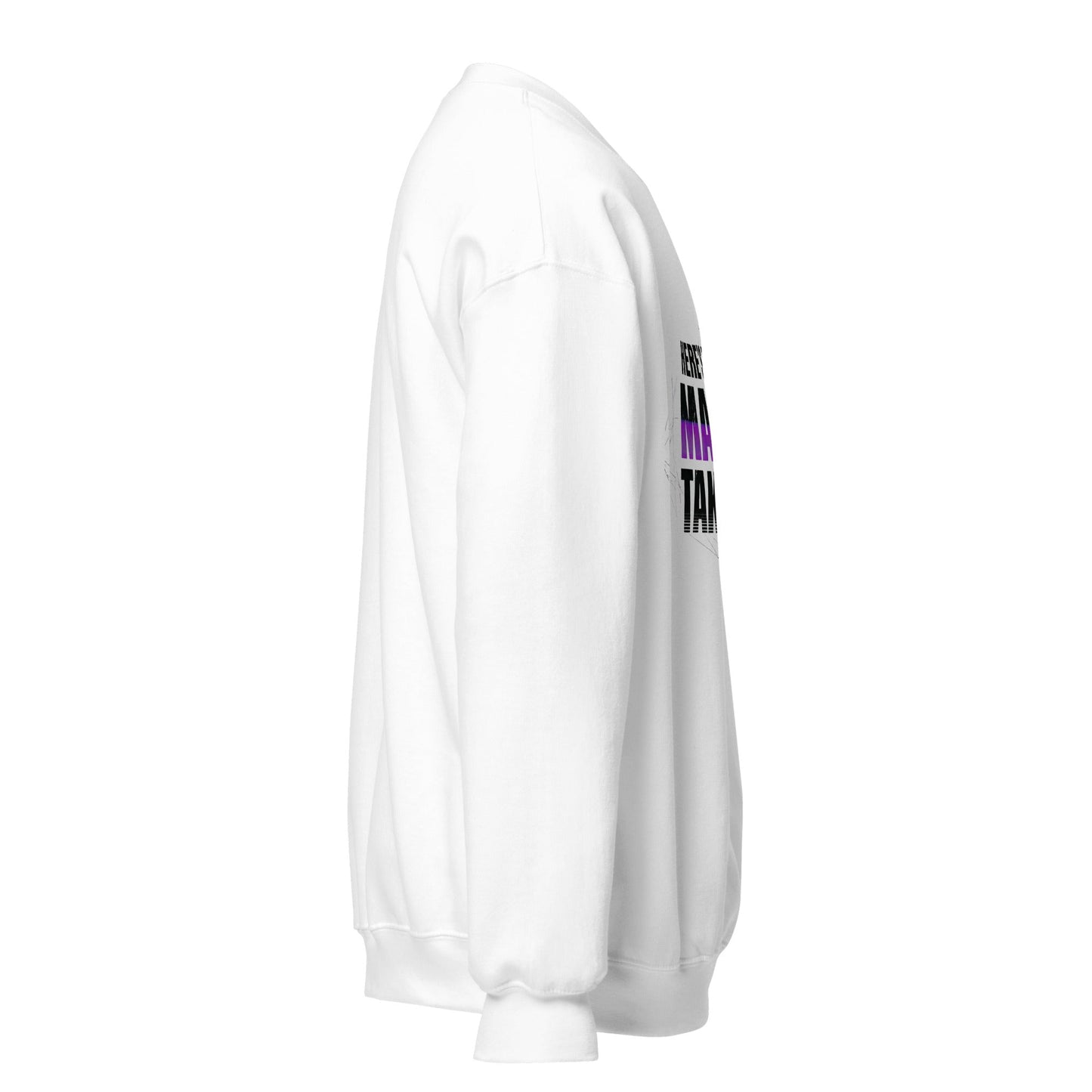 Mastery Takes Time — Unisex Classic Sweatshirt (White) - Truth Forge Apparel