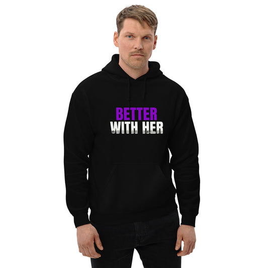 Better With Her — Unisex Classic Hoodie (Black) - Truth Forge Apparel