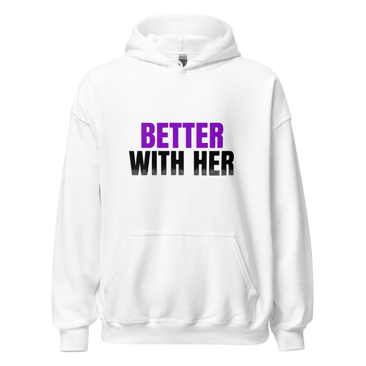 Better With Her — Unisex Classic Hoodie (White) - Truth Forge Apparel