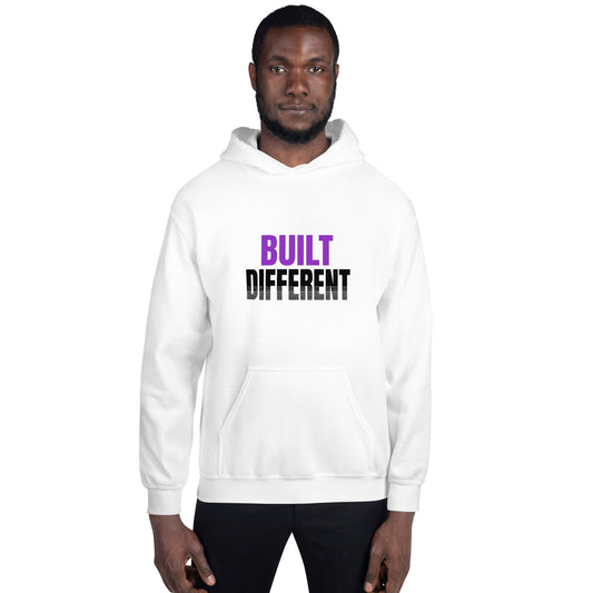 Built Different – White Essential Hoodie - TruthForge Apparel