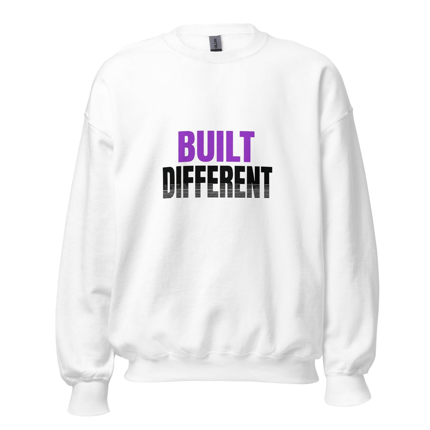 Built Different – White Unisex Sweatshirt - TruthForge Apparel