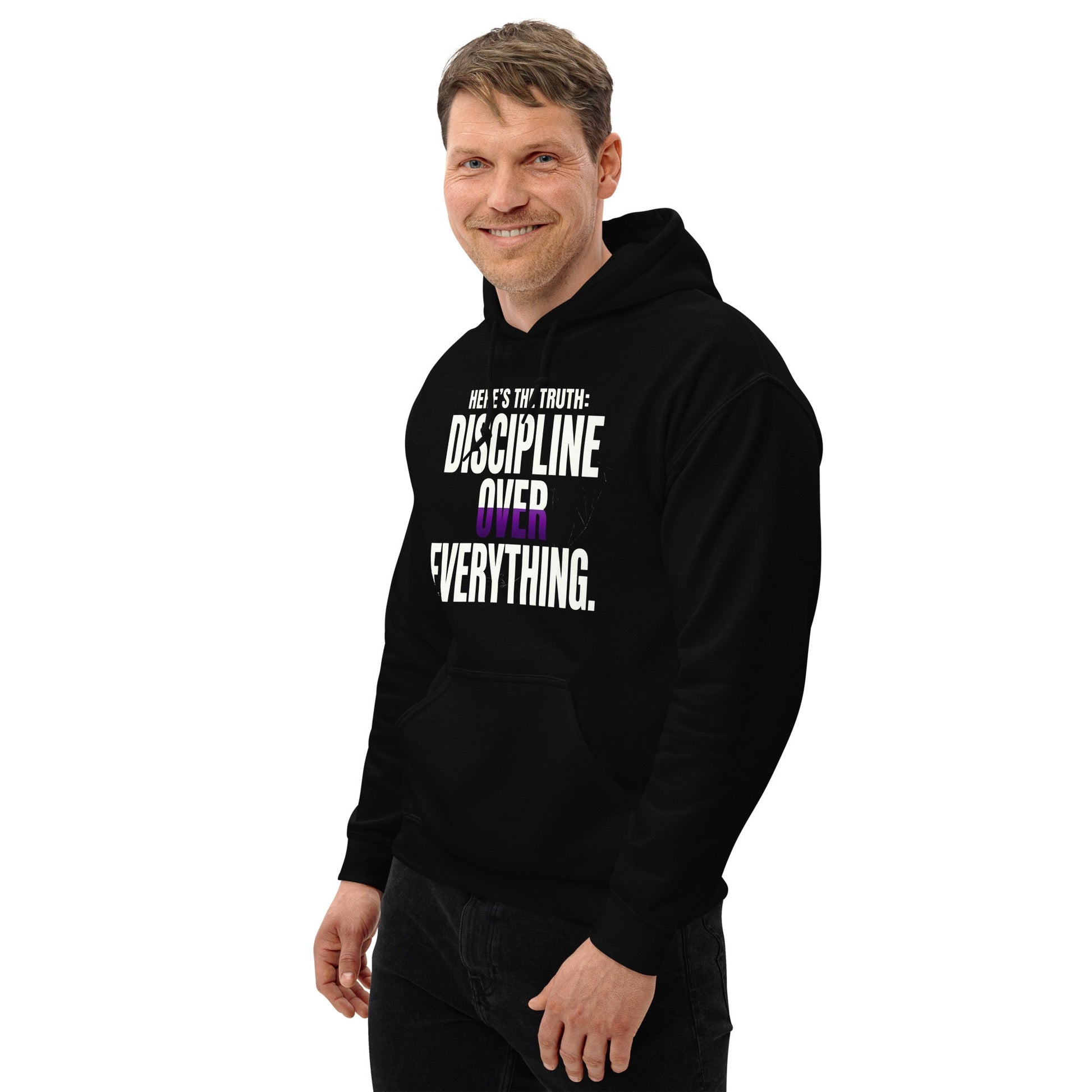 Discipline Over Everything — Unisex Classic Hoodie (Black) - Truth Forge Apparel