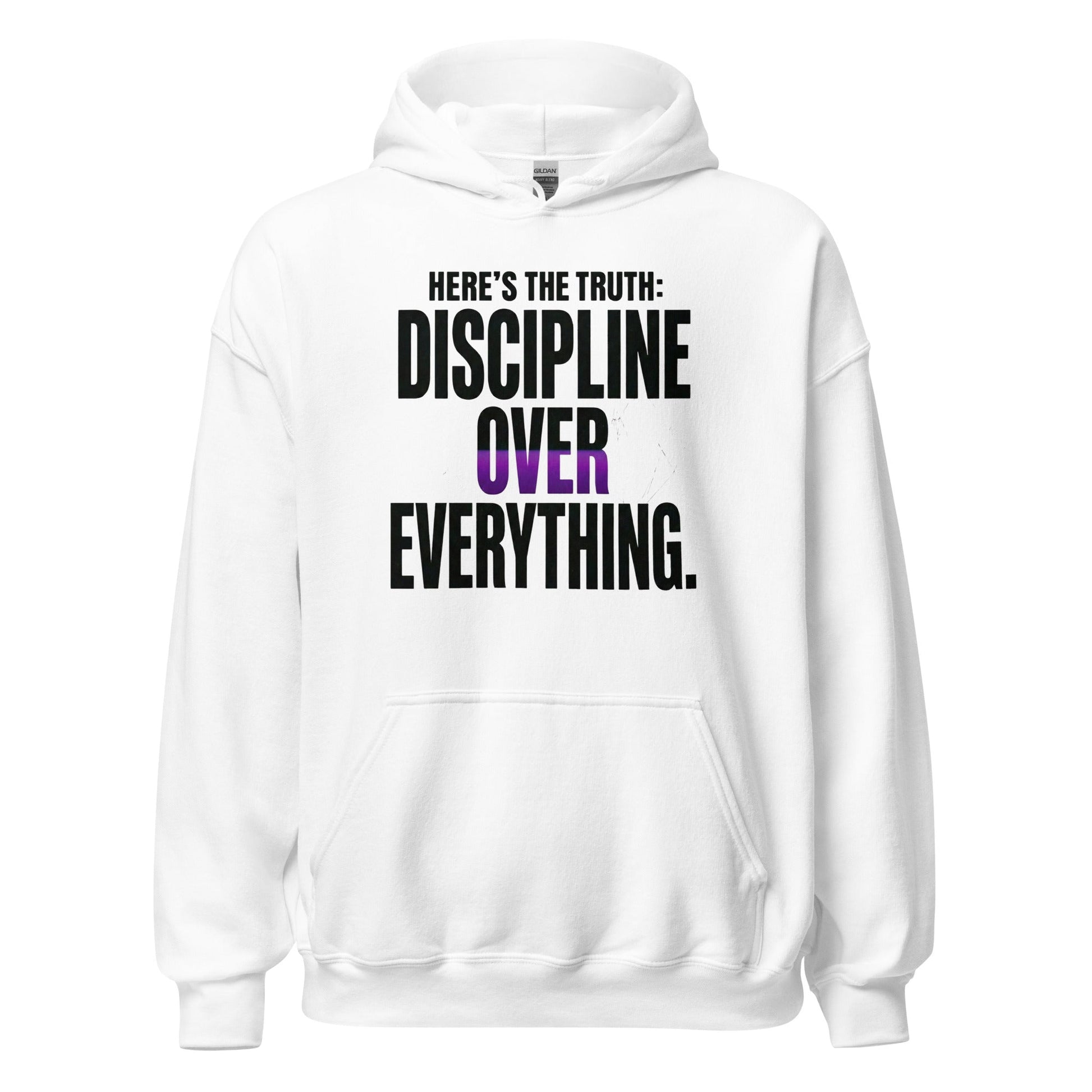 Discipline Over Everything — Unisex Classic Hoodie (White) - Truth Forge Apparel