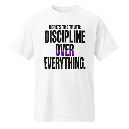 Discipline Over Everything — Unisex Classic T-Shirt (White) - Truth Forge Apparel
