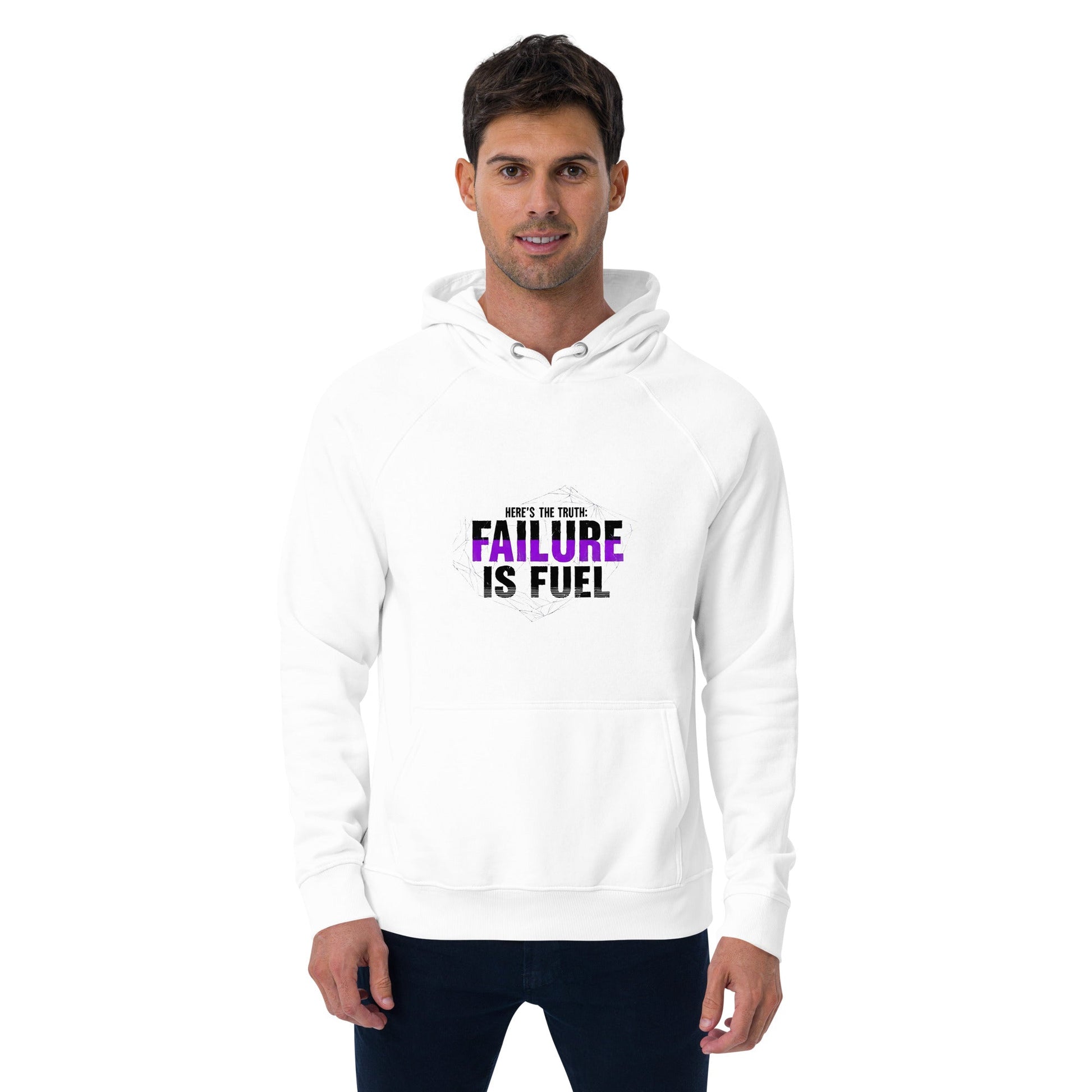 Failure Is Fuel — Unisex Eco Raglan Hoodie | Mindset Apparel - Truth Forge Apparel