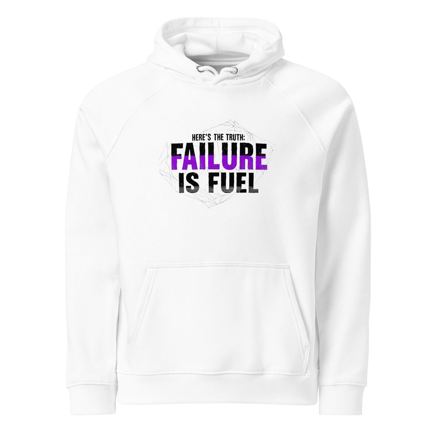 Failure Is Fuel — Unisex Eco Raglan Hoodie | Mindset Apparel - Truth Forge Apparel