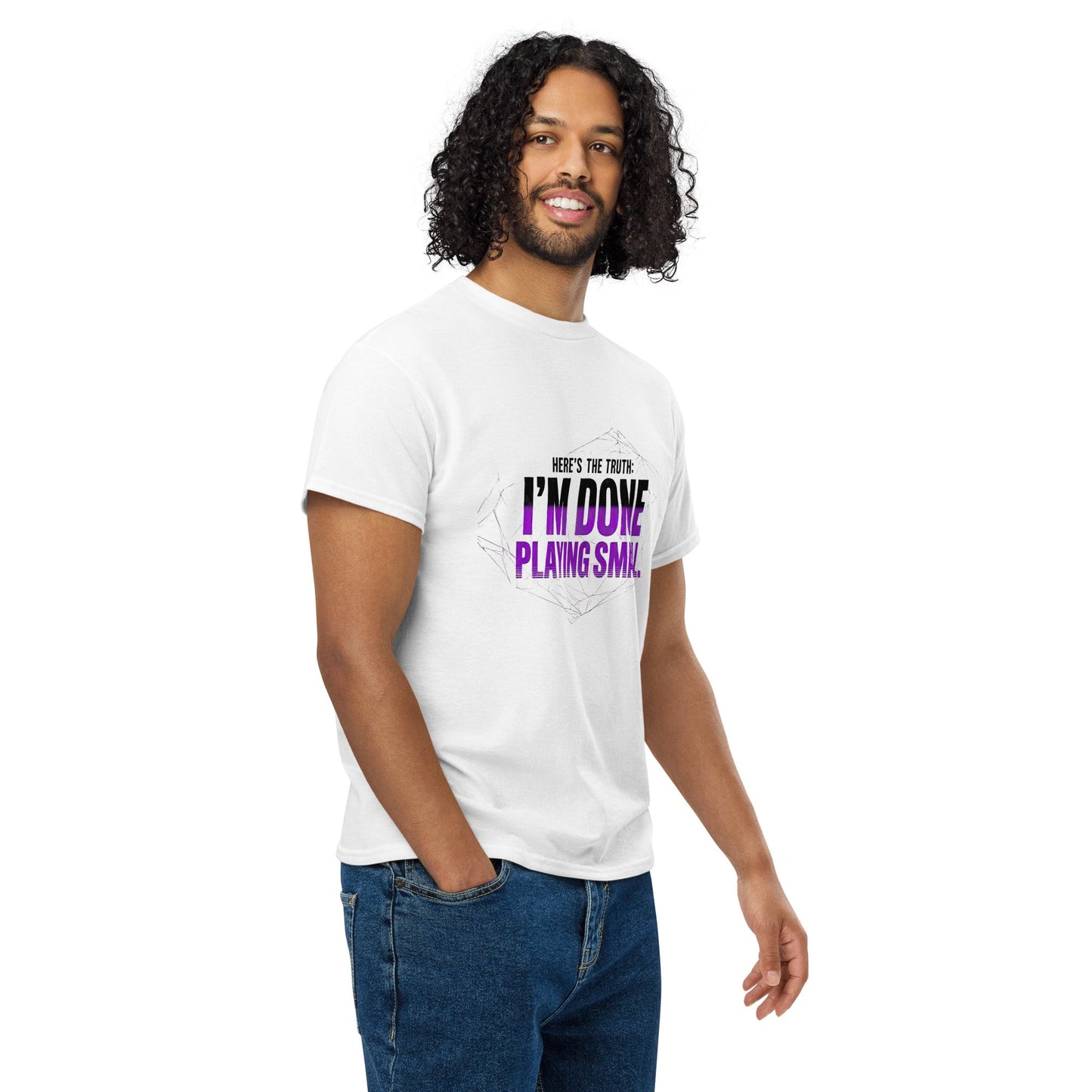 I AM DONE PLAYING SMALL — Unisex Classic T-Shirt (White) - Truth Forge Apparel