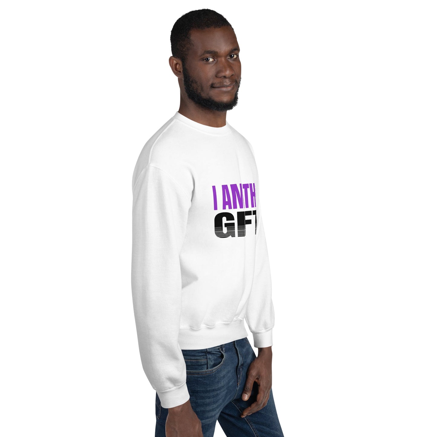 I AM THE GIFT — Unisex Classic Sweatshirt (White) - Truth Forge Apparel