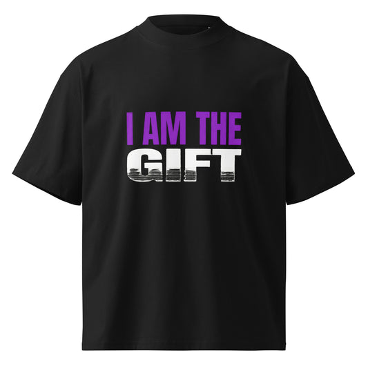 I Am the Gift — Unisex Oversized T-Shirt (Black) - Truth Forge Apparel