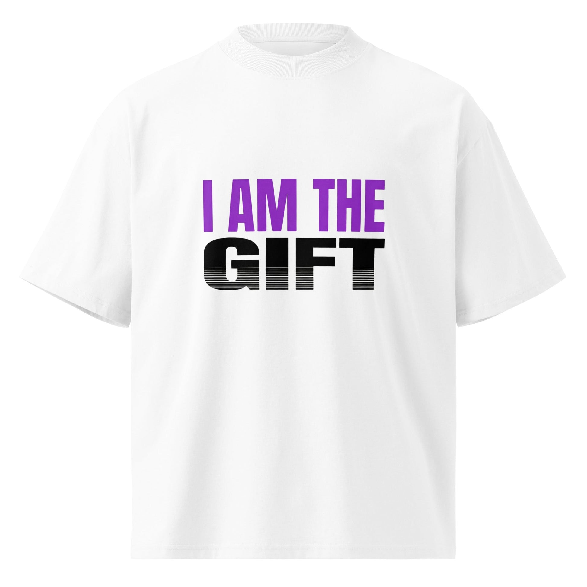 I Am the Gift — Unisex Oversized T-Shirt (White) - Truth Forge Apparel