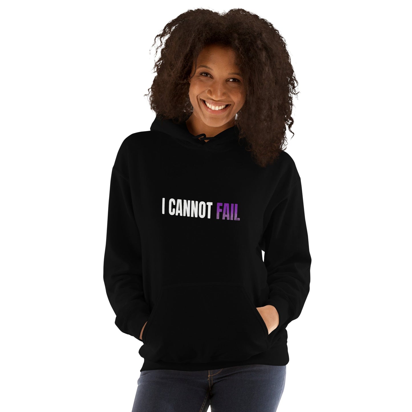 I Cannot Fail – Black Essential Hoodie - TruthForge Apparel