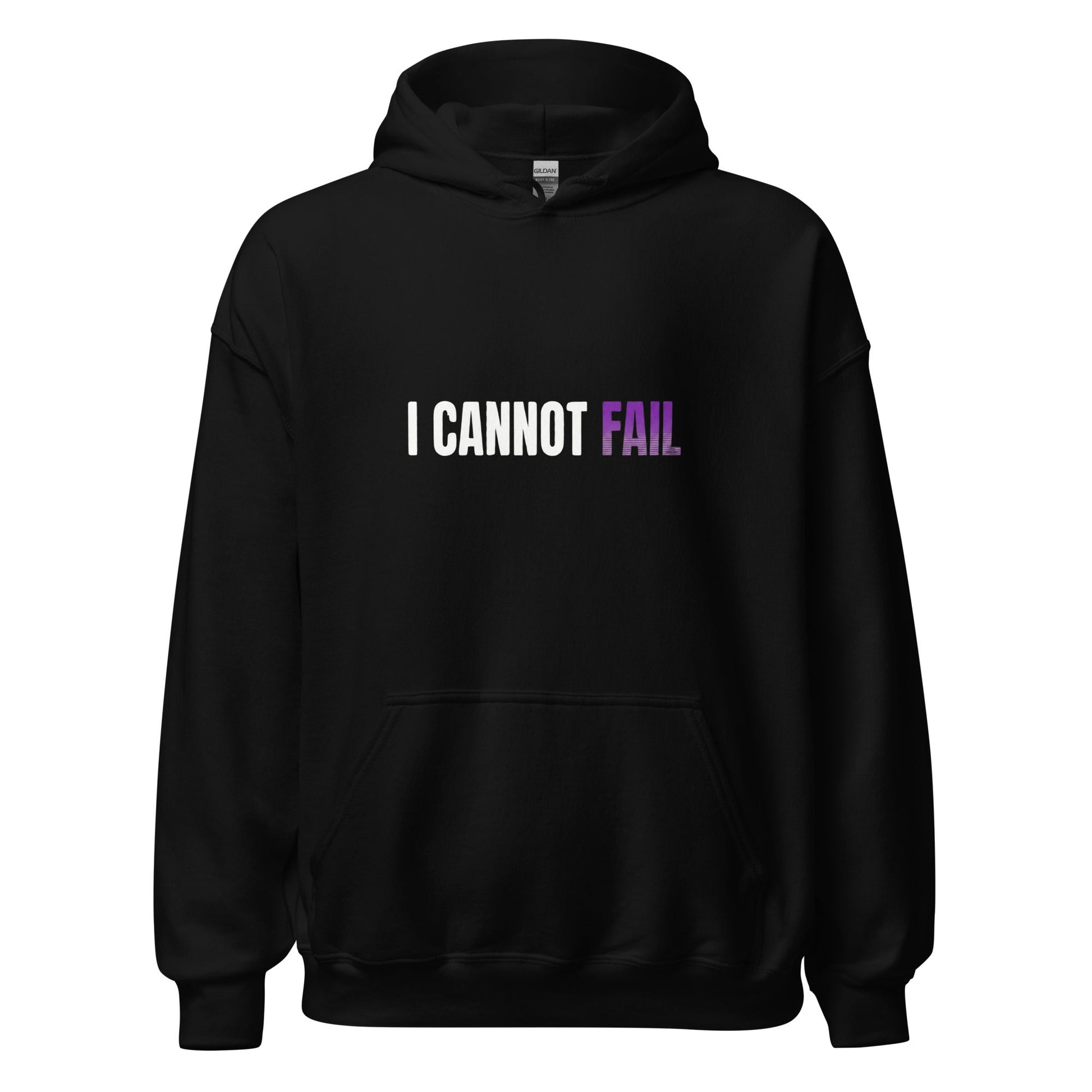 I Cannot Fail – Black Essential Hoodie - TruthForge Apparel