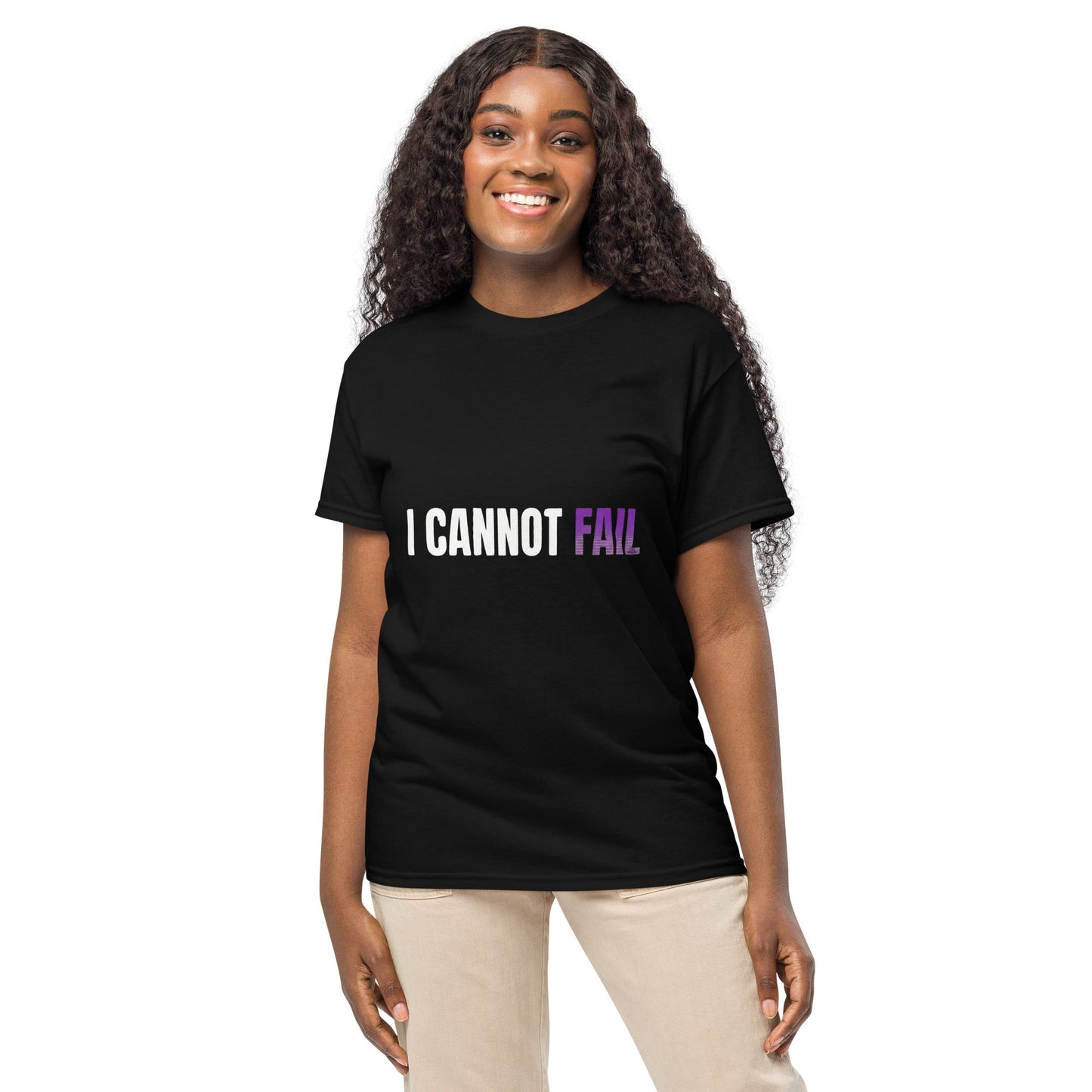 I Cannot Fail – Black Essential Tee - TruthForge Apparel