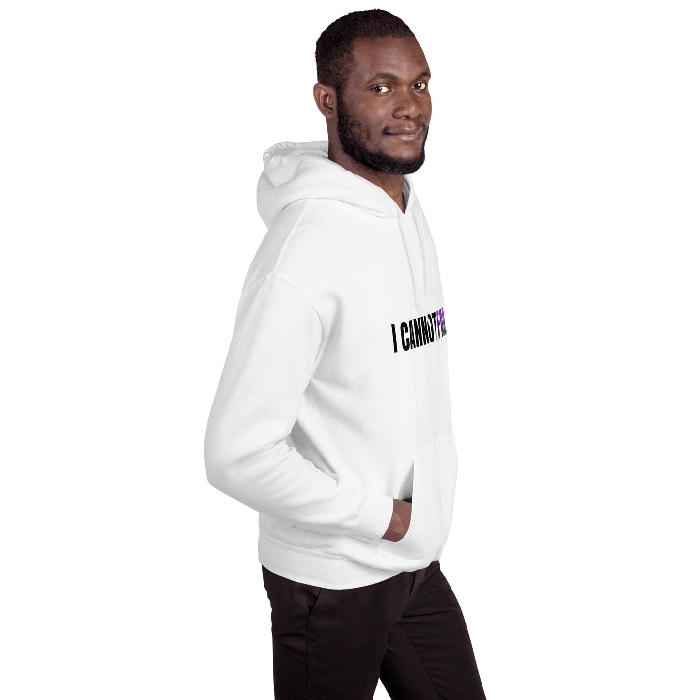 I Cannot Fail – White Essential Hoodie - TruthForge Apparel