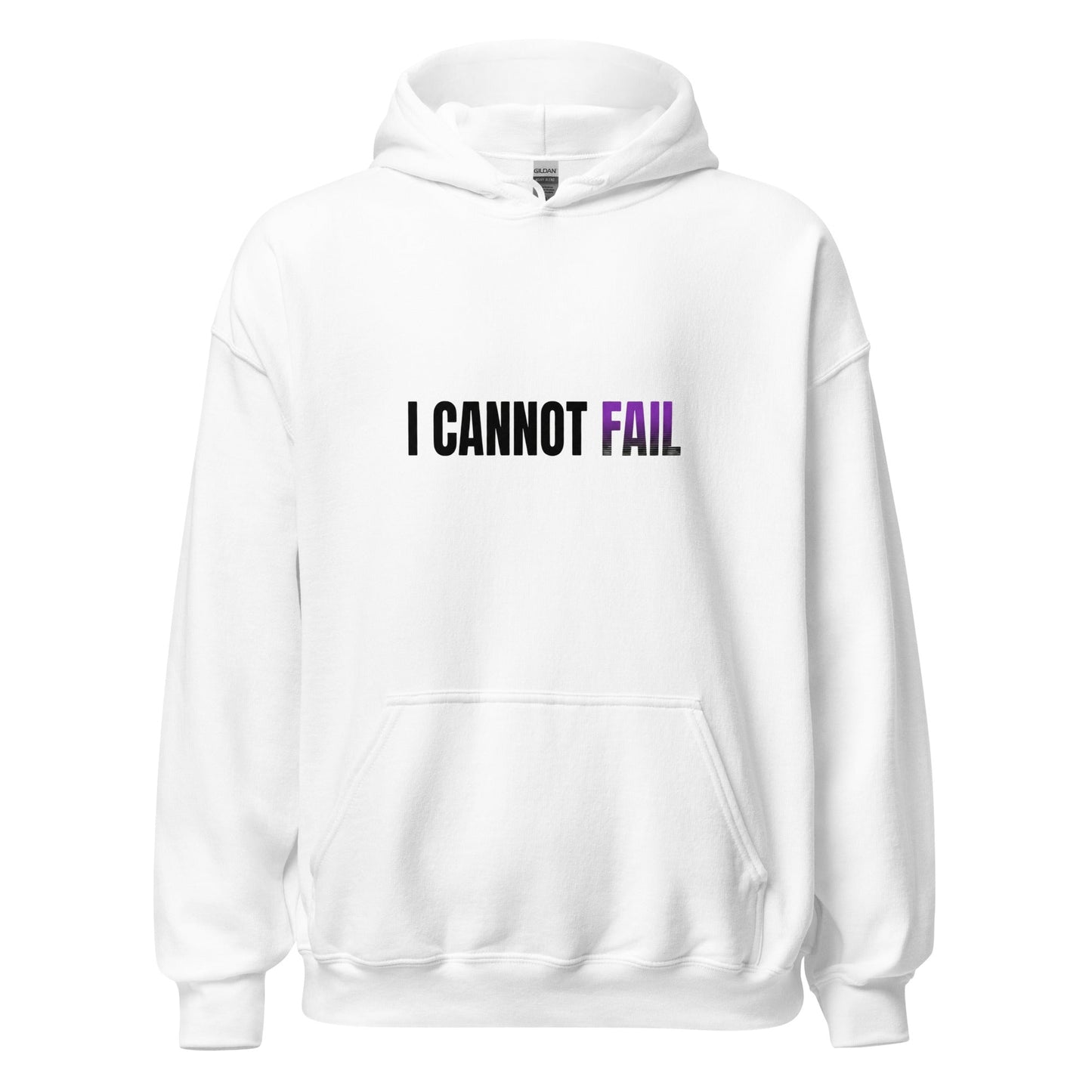 I Cannot Fail – White Essential Hoodie - TruthForge Apparel