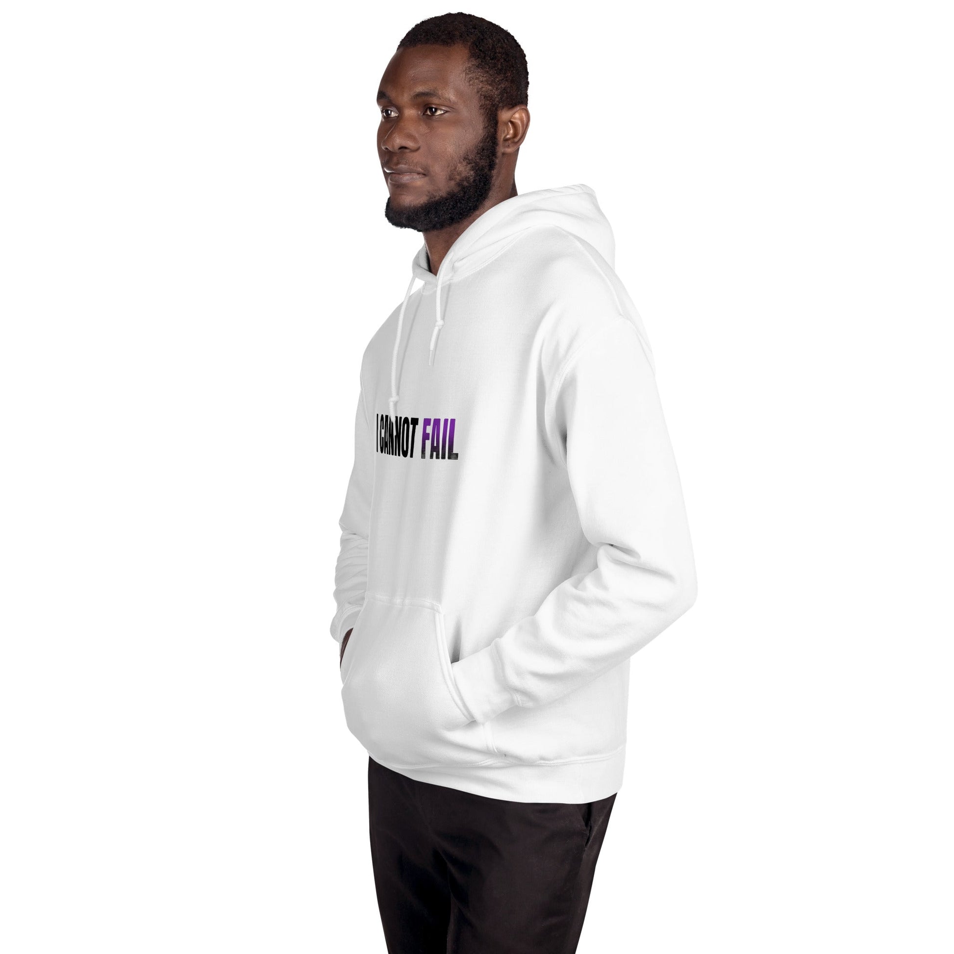 I Cannot Fail – White Essential Hoodie - TruthForge Apparel
