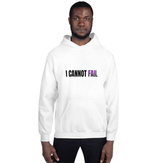 I Cannot Fail – White Essential Hoodie - TruthForge Apparel