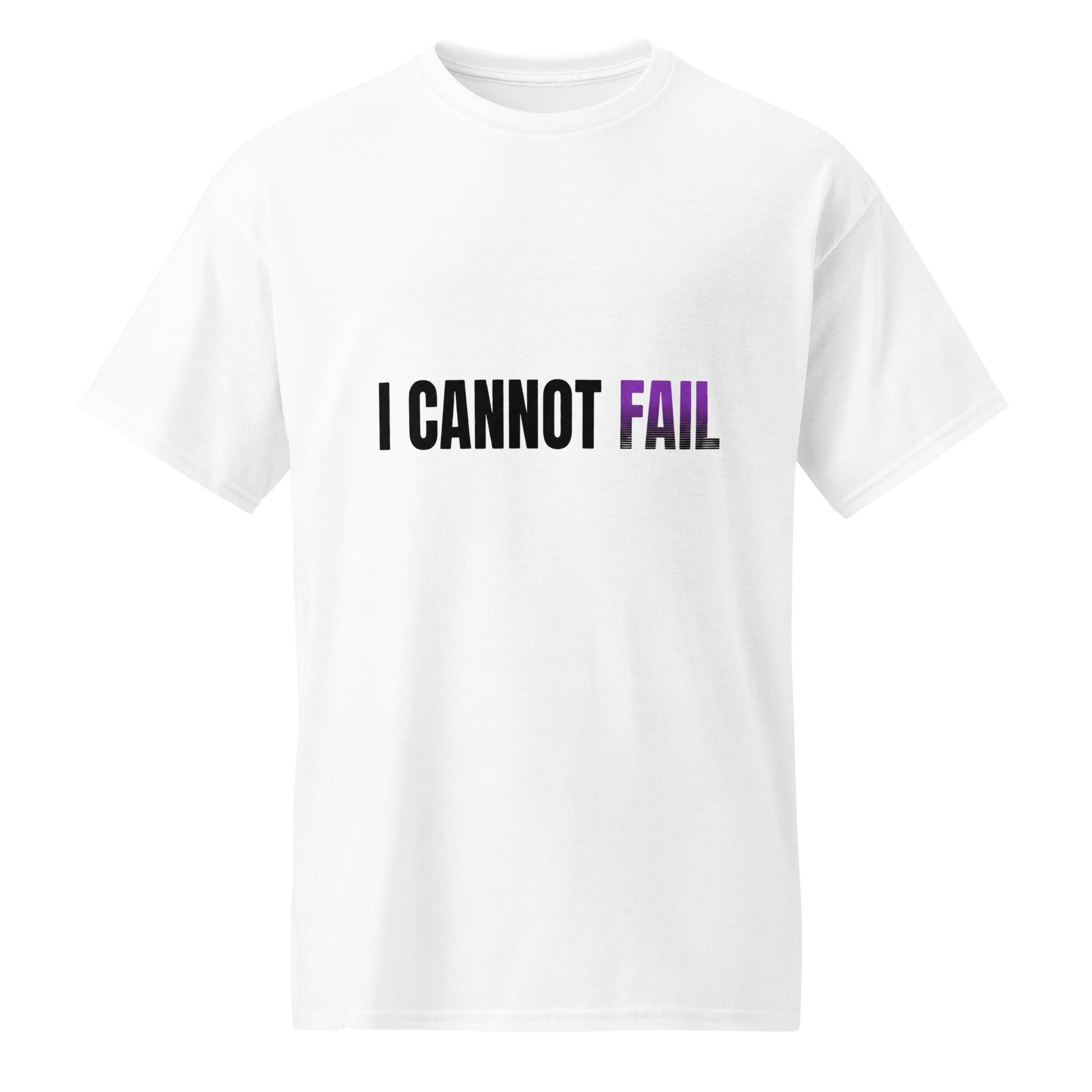 I Cannot Fail – White Essential Tee - TruthForge Apparel