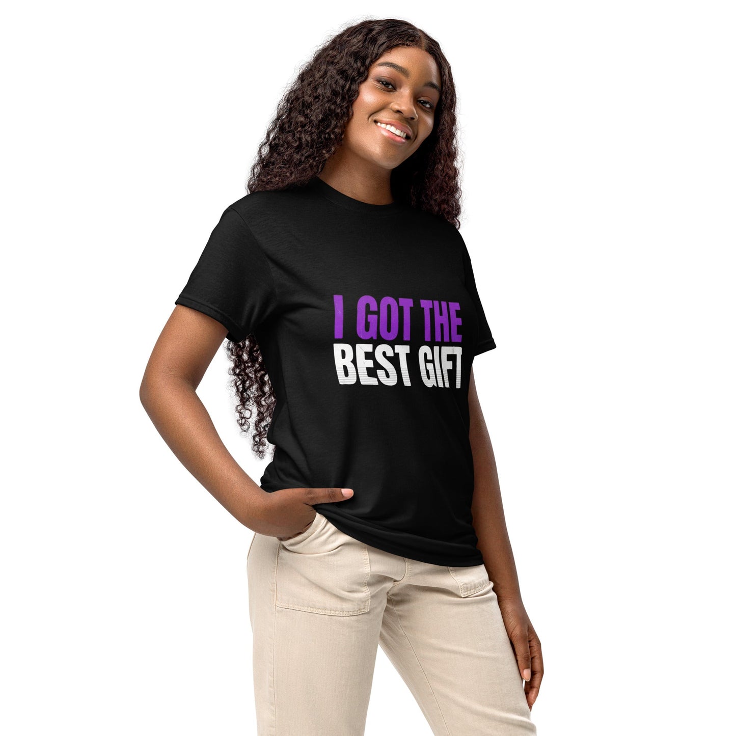 I GOT THE BEST GIFT — Unisex Classic T-Shirt (Black) - Truth Forge Apparel