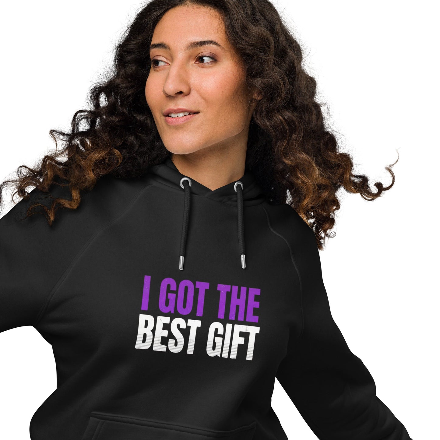 I Got the Best Gift — Unisex Eco Raglan Hoodie - Truth Forge Apparel