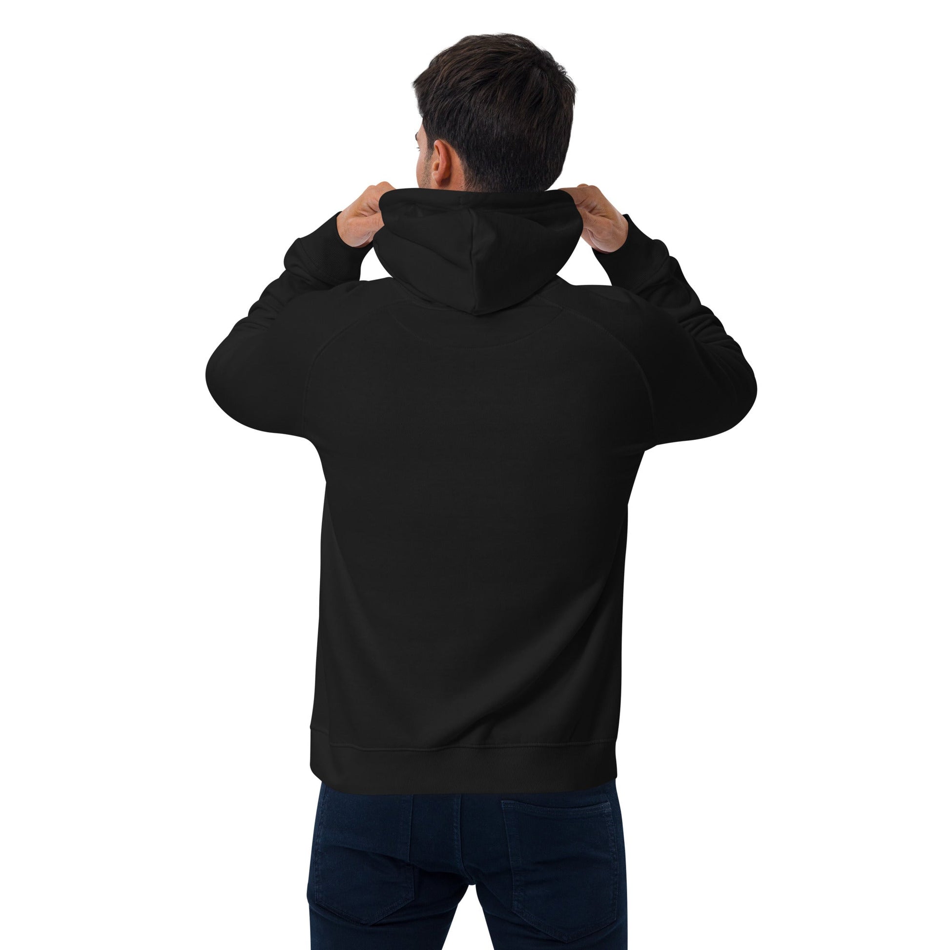 I’m Done Playing Small — Unisex Eco Raglan Hoodie (Black) - Truth Forge Apparel