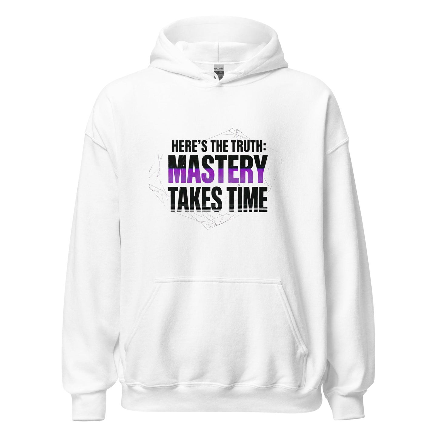 Mastery Takes Time — Unisex Classic Hoodie (White) - Truth Forge Apparel