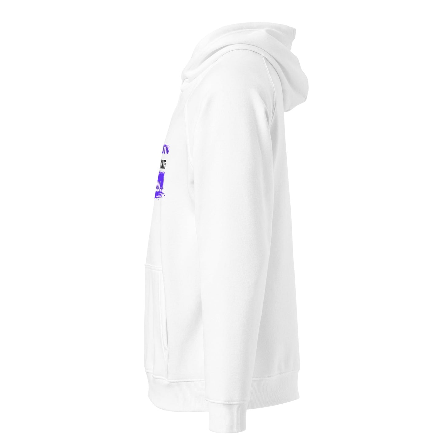 NO ONE IS COMING TO SAVE YOU — Unisex Eco Raglan Hoodie | Mindset Apparel - Truth Forge Apparel