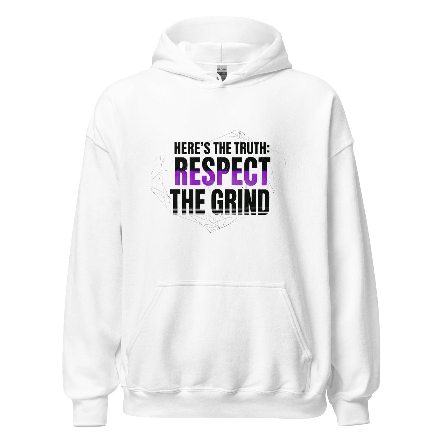 Respect the Grind — Unisex Classic Hoodie (White) - Truth Forge Apparel