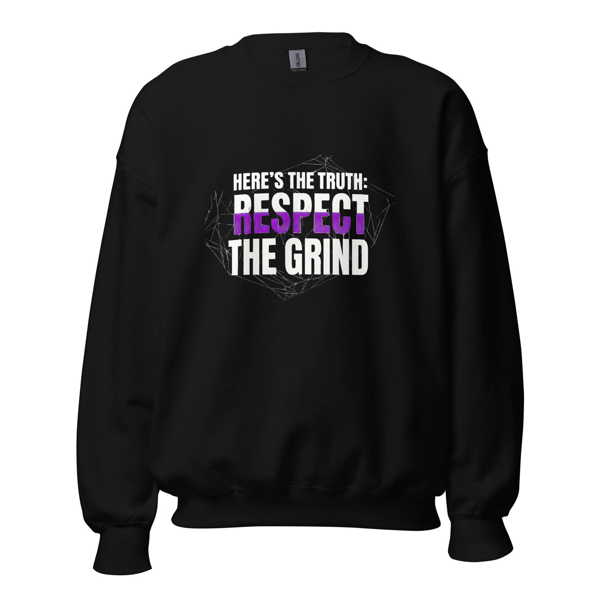 Respect the Grind — Unisex Classic Sweatshirt (Black) - Truth Forge Apparel