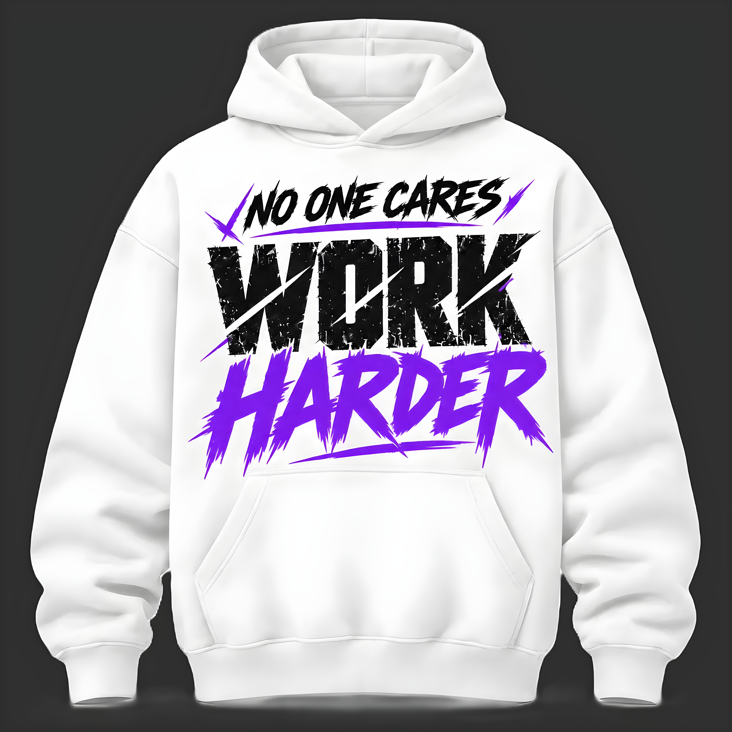 No One Cares Work Harder Hoodie - Image 4